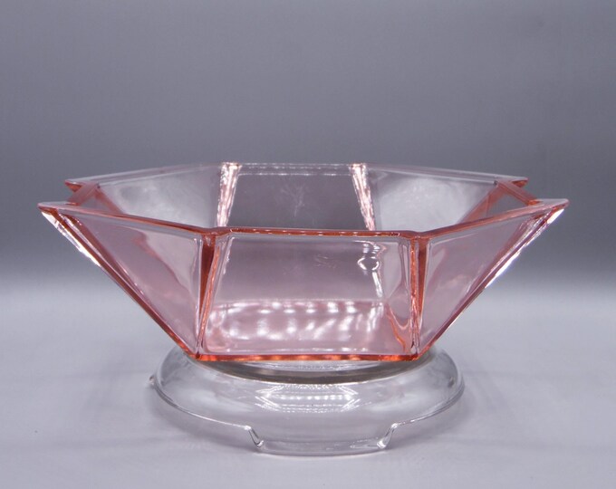 Elegant Era Glass Bowl, Fostoria Glass Company, Line #2402, George Sakier, Designer, 1929 - 1934