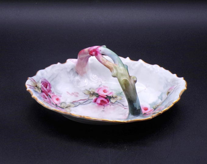 Porcelain Mint or Wafer Basket, Coiffe Et Cie, Limoges, France, 1891 - 1914