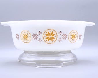 Vintage Kitchenware Oval Casserole Dish, Pyrex, Town and Country, 1963 - 1967