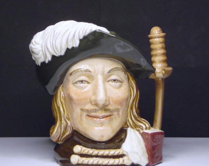 Pottery Character Jug, Royal Doulton, England, Aramis, D6441, 1955 - 1991