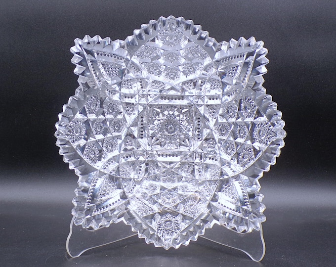 ABP Cut Glass Bowl: Quaker City, Columbia Pattern, c1905-1910