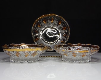 Early American Pressed Glass Individual Berry Bowl, United States Glass Company, US Glass #15070: New Jersey (OMN) 1901