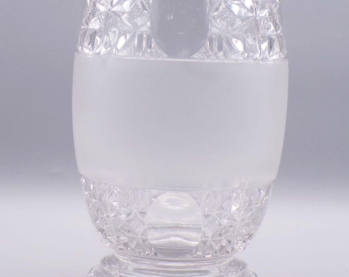 Early American Pressed Glass Table Sugar (Missing Lid), O'Hara Glass Company, Ltd, O'Hara #870 (OMN) aka Lens and Star; Star and Oval; 1887