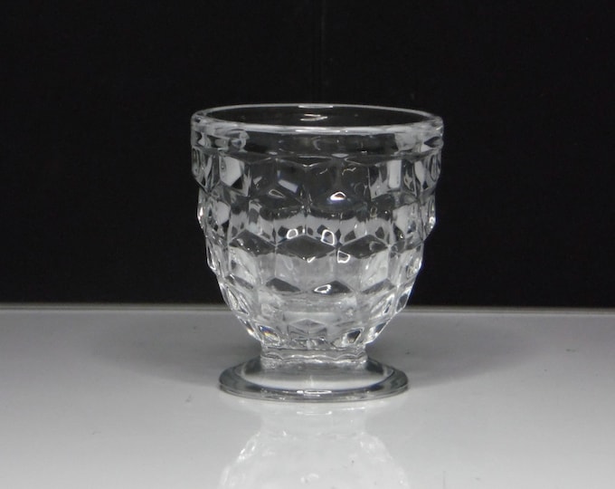 Vintage /Early American Pressed Glass Whiskey Glass, Fostoria Glass Company, Fostoria #2056; American (OMN) 1915 - 1982