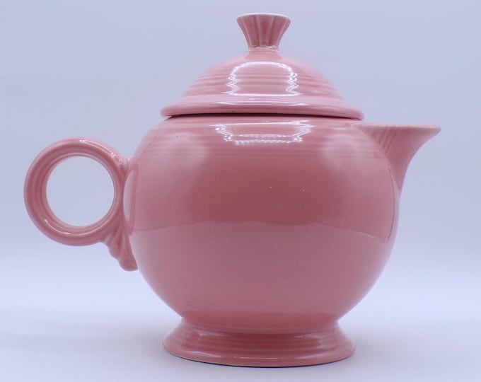 Pottery Tea Pot, Fiesta Ware, Rose, 1986-200