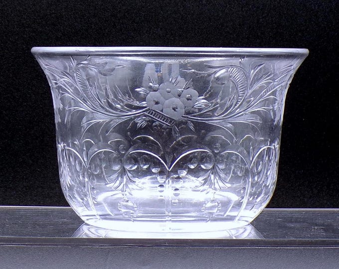 American Brilliant Period Cut Glass Finger Bowl, H P Sinclair and Company, unknown cutting 1910-1920