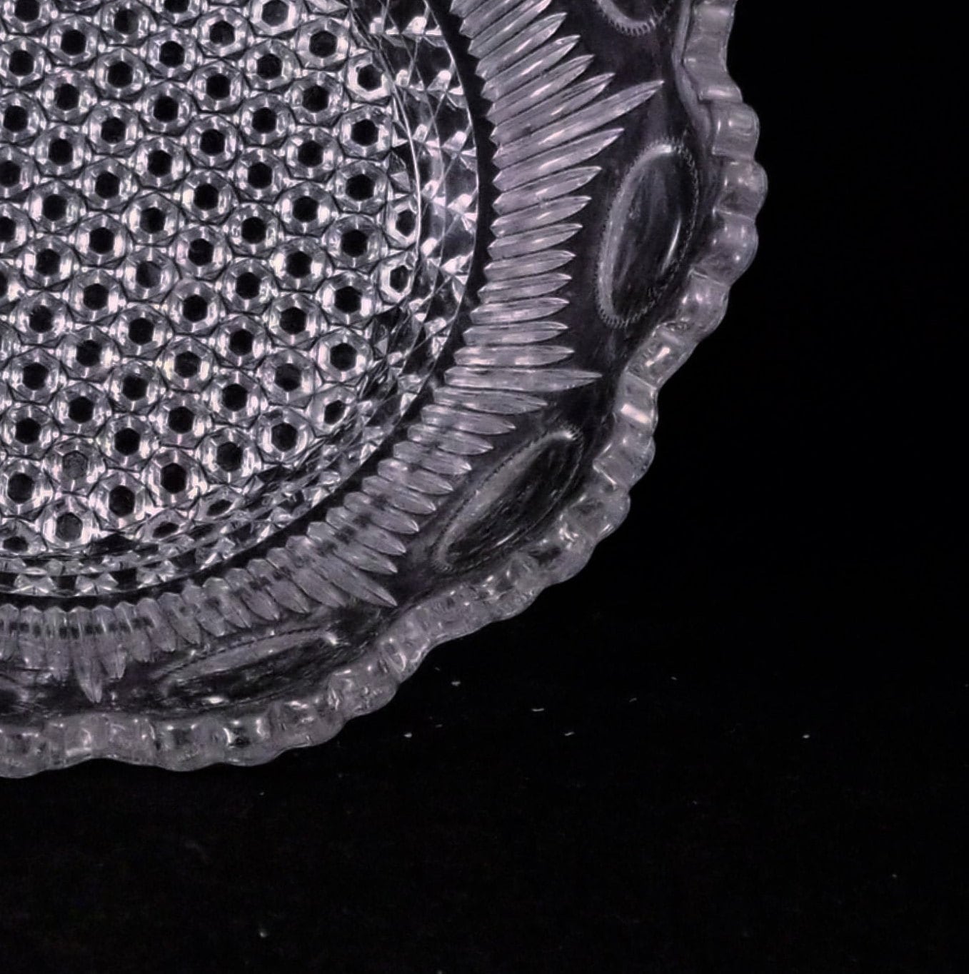 Early American Pressed Glass Bowl U S Glass Company U S Glass No 15078