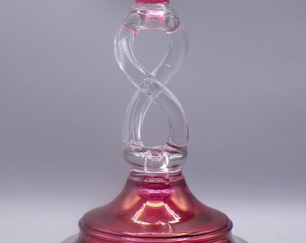 Elegant Era Glass Candlestick, Tiffin Glass Company, Line #81, c 1920s