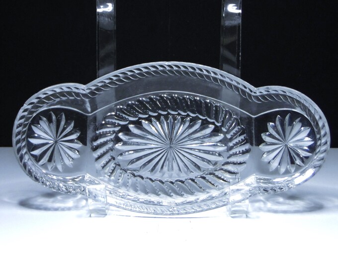 EAPG Olive/Pickle/Relish Dish, Ohio Flint Glass Company #999 1899