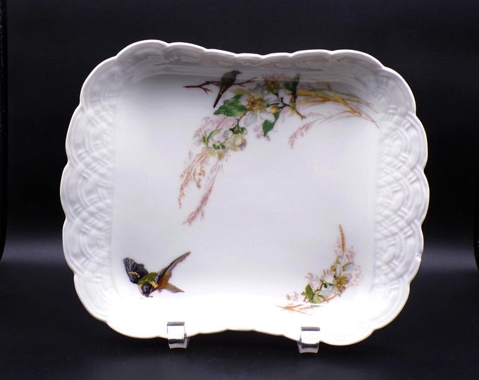 Porcelain Platter, Haviland and Company, Limoges, France, Meadow Visitors, Blank 211, 1879 - 1891