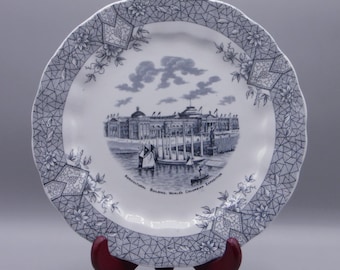 Bone China (Porcelain) Souvenir Plates, Wedgwood Etruria, England, Columbian Exposition Buildings, 1892/93