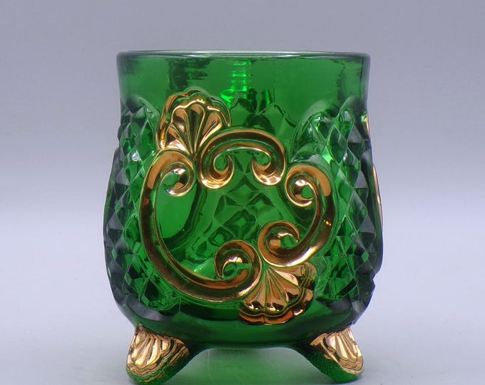 Early American Pressed Glass Sugar Bowl; Riverside Glass Works; Riverside #484; Croesus (OMN) 1898