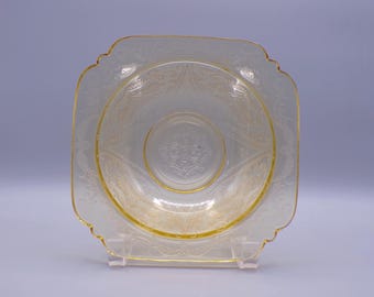Depression Glass Soup Bowl, Federal Glass Company, Madrid, Amber, 1932 - 1939