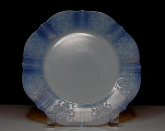 Depression Glass Plate, MacBeth - Evans Glass Company; American Sweetheart; Monax; 1930 - 1936