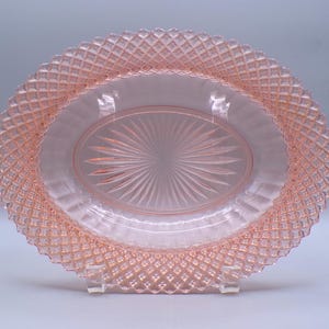 Depression Glass Oval Vegetable Bowl, Hocking Glass Company, Miss America, 1933 - 1937