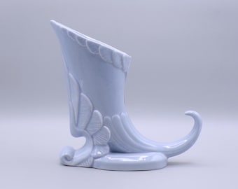 Pottery Vase, NIloak Pottery, Benton Arkansas, Blue, 1939 - 1947