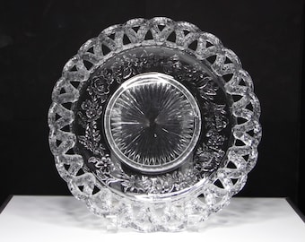 English Pressed Glass Bowl, Henry Greener, England, Unknown Pattern c 1870s