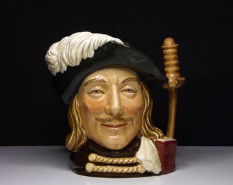 Pottery Character Jug, Royal Doulton, England, Aramis, D6441, 1955 - 1991