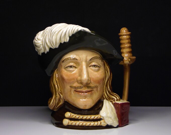 Pottery Character Jug, Royal Doulton, England, Aramis, D6441, 1955 - 1991