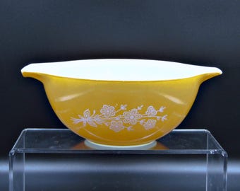 Vintage Kitchen 1.5 liter Mixing Bowl (442): Pyrex/Corelle Butterfly Gold 2, 1979-1981