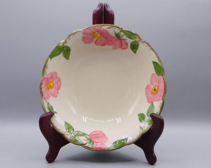 Vintage Pottery Vegetable Bowl, Franciscan Ware, Desert Rose, 1964 - 1966