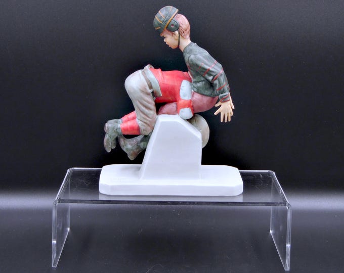 Vintage Porcelain Figurine: Gorham, Norman Rockwell, "Tackled" 1976