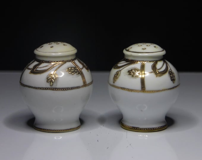 Porcelain Salt And Pepper Shakers, Probably Noritake, Nippon ca 1911 - 1921