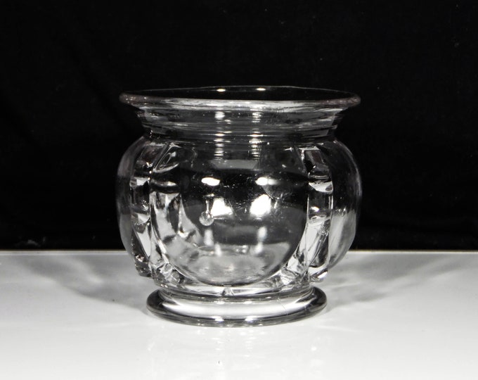 Early American Pressed Glass Sugar Bowl, Belmont Glass Works, Belmont #492 (OMN) AKA Ball; Notched Bar; Nova Scotia Crown 1890
