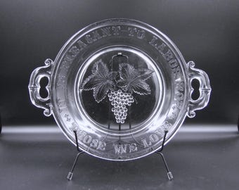 EAPG Pie Plate, McKee and Brothers, Pie Plate (OMN) intro 1880s
