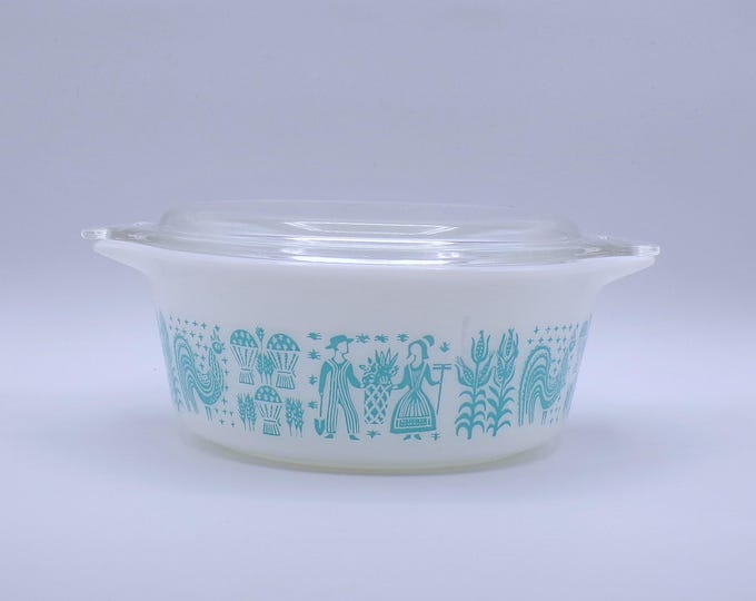 Vintage Kitchen/Cookware, Casserole, 1 1/2 Pint, Pyrex, Butterprint, 1957-1968