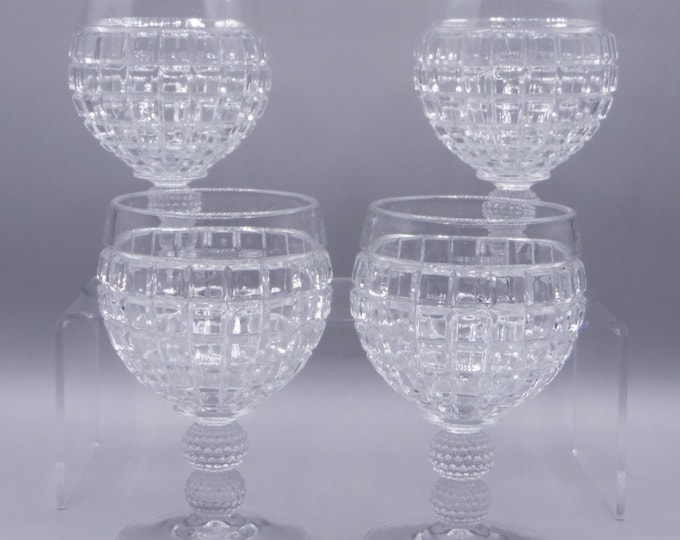 Elegant Era Glass High Footed Water Goblet, A H Heisey and Company, Heisey #1425, Victorian, 1933 - 1953