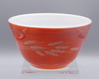 Vintage Kitchenware Mixing Bowl, Pyrex, Autumn Harvest #401, 1979 - 1986