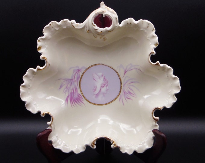 Victorian/German Porcelain Bowl Philip Rosenthal Monbijou Cameo Line ca 1891 - 1906