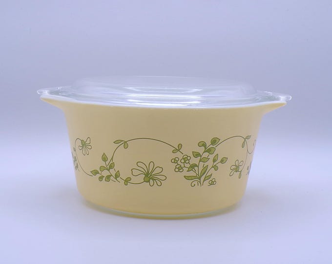 Vintage Kitchenware Casserole Dish, Pyrex, Shenandoah, 1 Liter, 473-B. 1981-1986