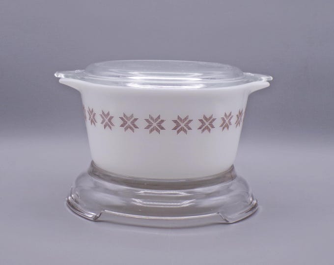 Vintage Kitchenware, 1 Quart Casserole, Pyrex, Town and Country, 1st Design, 1963 - 1967
