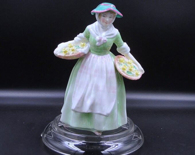 Royal Doulton Daffy Down Dilly Figurine, Turquoise Hat, HN 1712