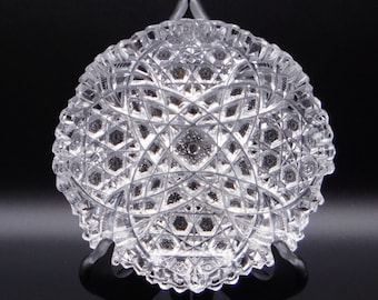 American Brilliant Period Cut Glass Nappy, J Hoare and Comapny, Yucatan ca 1905 - 1910
