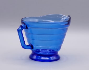 Depression Glass Creamer, Hazel - Atlas Glass Company; Moderntone; 1934 - 1942