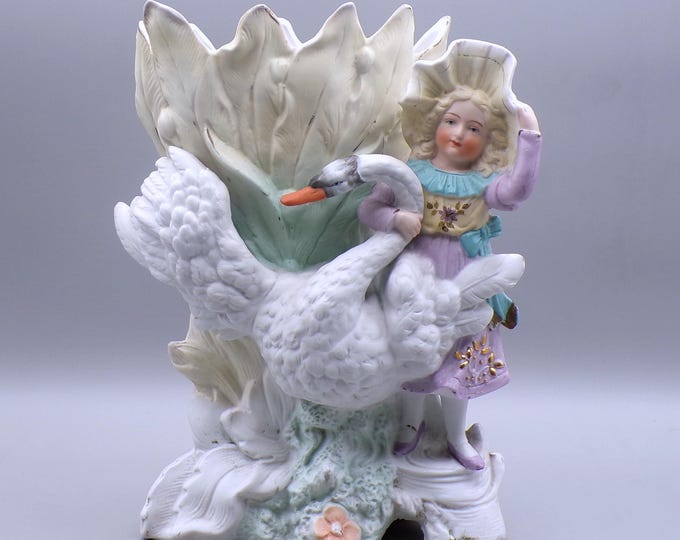 Bisque Figural Planter/Vase, Porzellanfabrik Unger, Schneider & Comp. 1879 - 1886