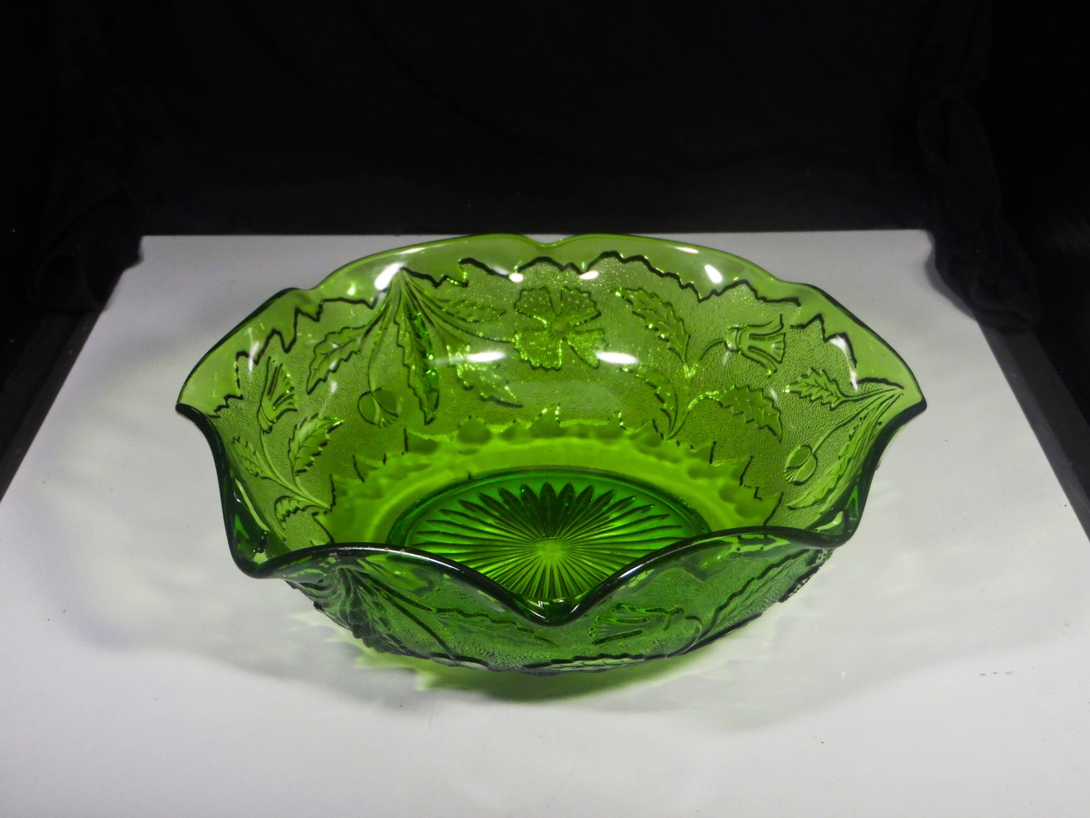 Early American Pressed Glass Bowl Master Berry United States Etsy