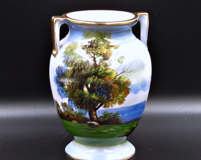 Porcelain Vase, Noritake China, Japan, Hand Painted, 1921-1924