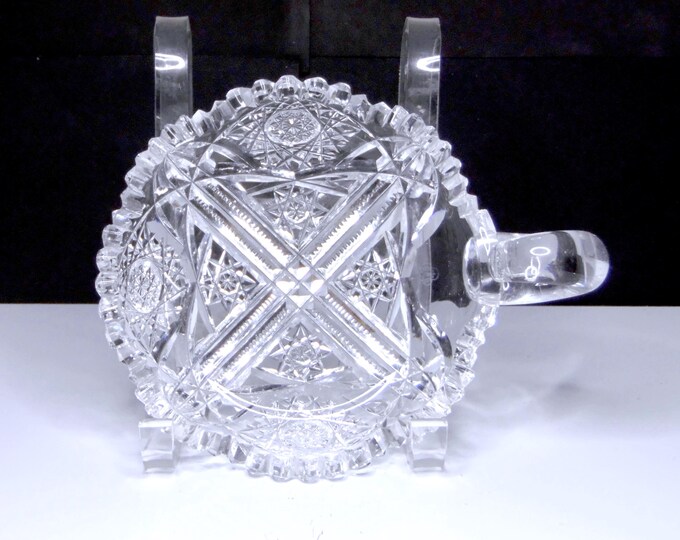 American Brilliant Cut Glass Nappy: Hawkes Jupiter Pattern, 1901-1905