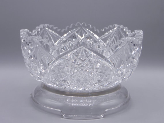 American Brilliant Cut Glass Bowl: J D Bergen Premier, 1893 - Etsy