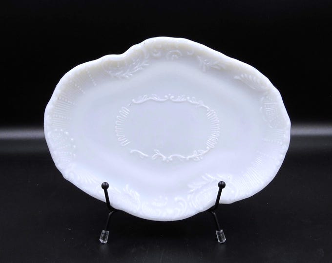 EAPG Pin/Dresser Tray, Dithridge and Company, #13 (OMN), Milk Glass, c1899