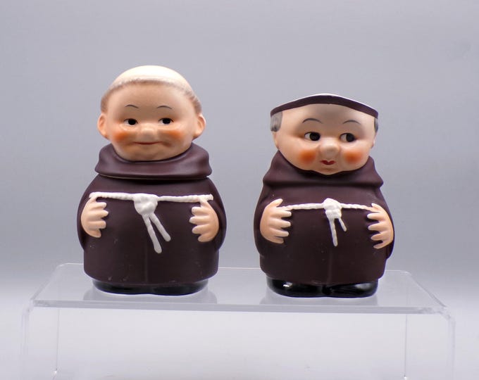 Porcelain Sugar and Creamer, Goebel, Friar Tuck, Eyes Right, 1957 - 1988