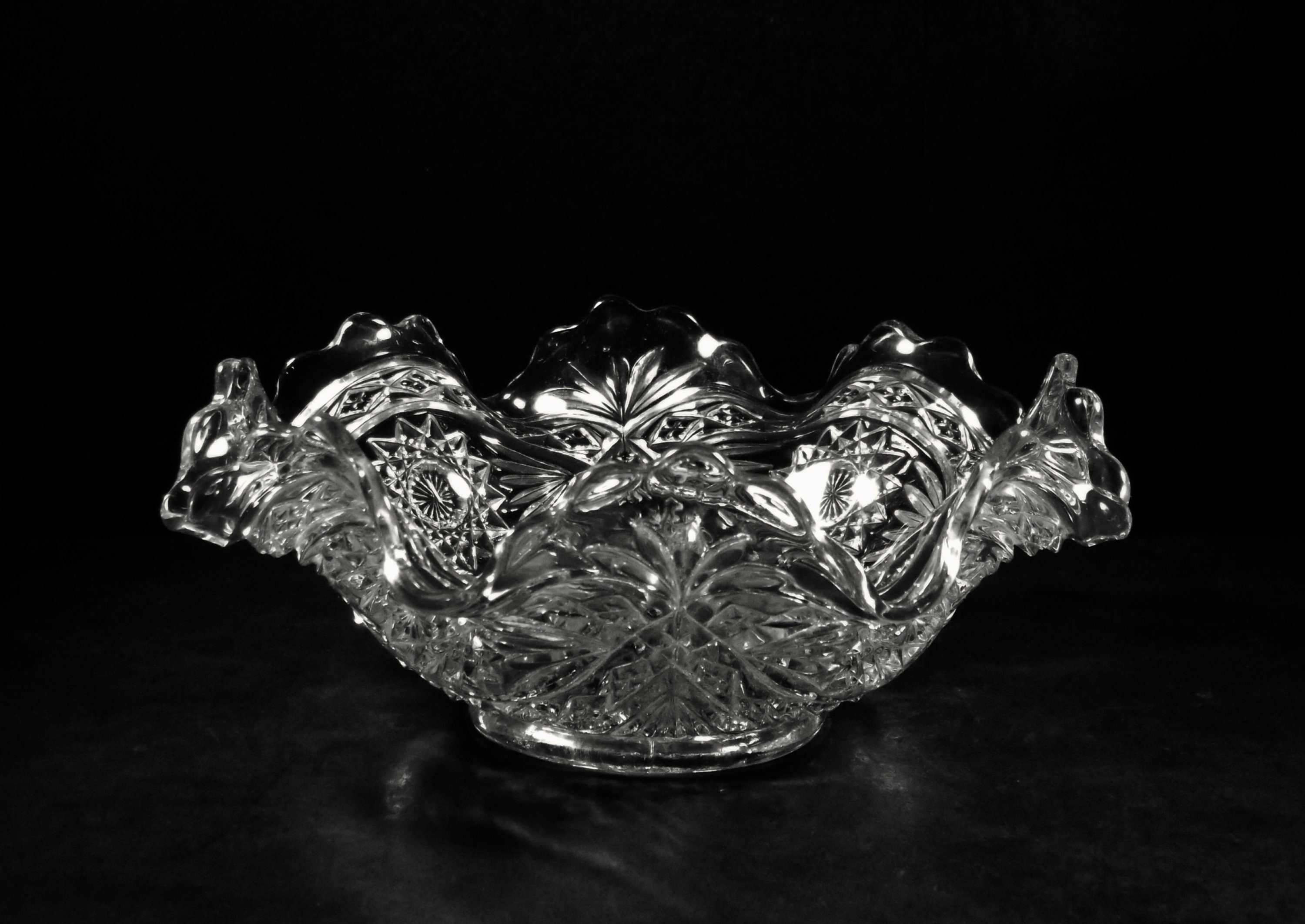 Early American Pressed Glass Bowl Imperial Glass Company, Imperial No