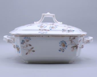 Blue Danube Porcelain Serving Bowl: Charles Field Haviland, 1882-1891