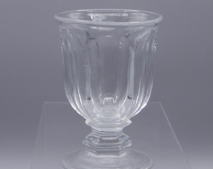 Flint Glass Single Egg Cup Multiple Makers, Flute (a/k/a) ca 1850's - 1860's
