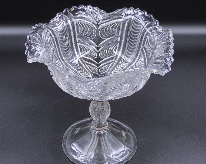 EAPG Compote; Unknown Maker; Austrian Curtains (aka) ca 1900