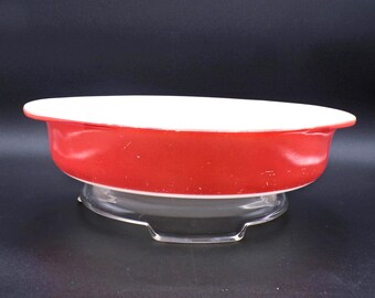 Vintage Kitchenware Cake Pan, Pyrex, Flamingo, #221, 1952 - 1956